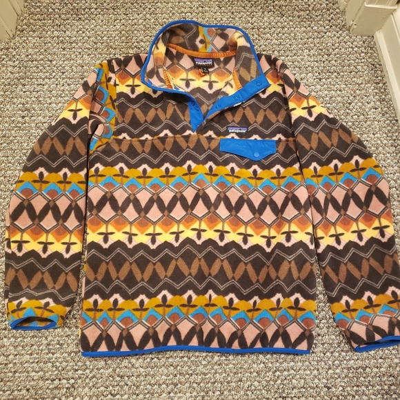 EUC** Patagonia synchilla pullover.  Medium - Picture 1 of 3